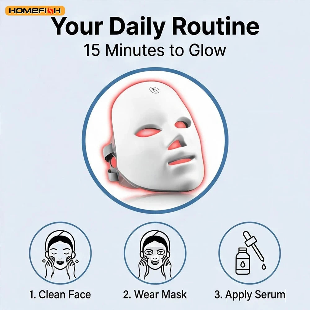 7 Color LED Photon Light Therapy Mask