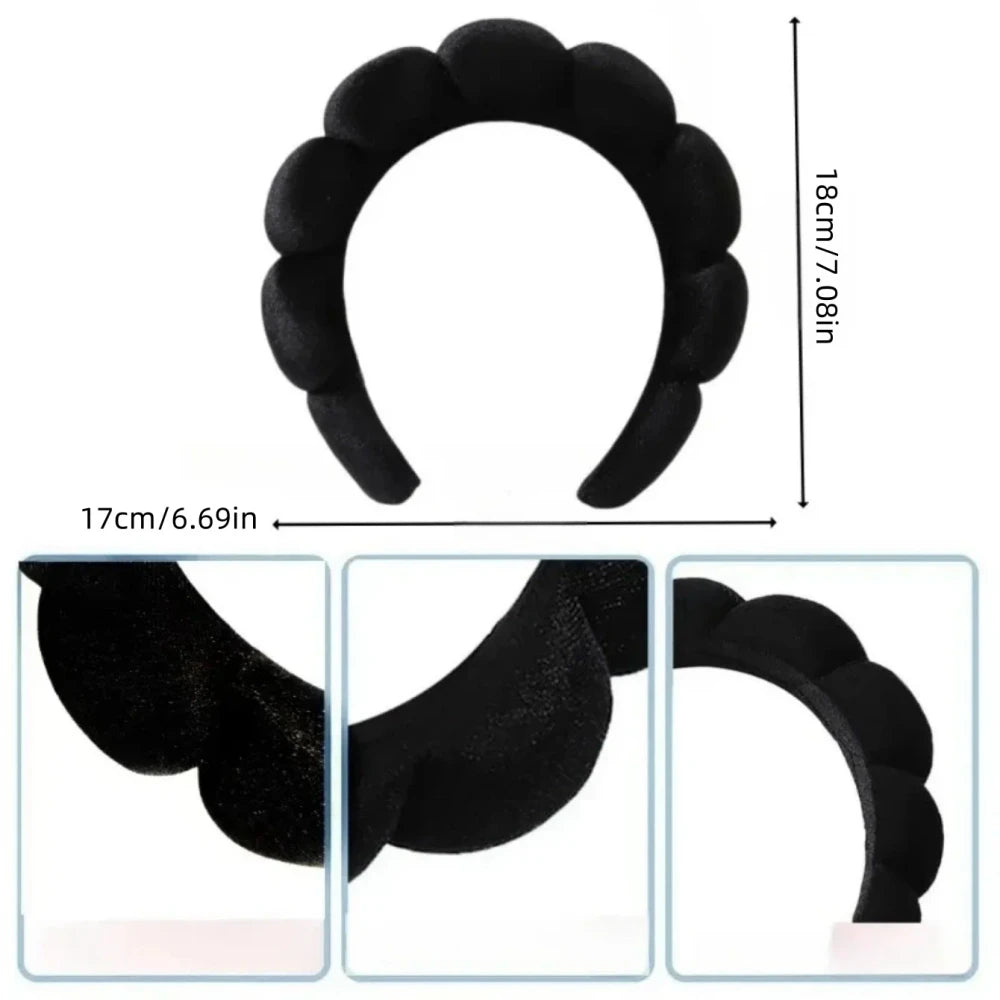 Waterproof Spa Headband and Wristband Set